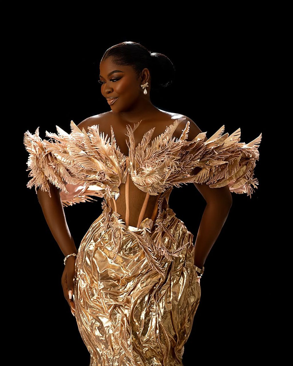 Bespoke fashion designer in Ibadan by Apeke Stitches.
